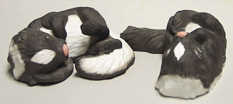 Snuggle Babies Baby Skunks - No Box by Hamilton Collection-1