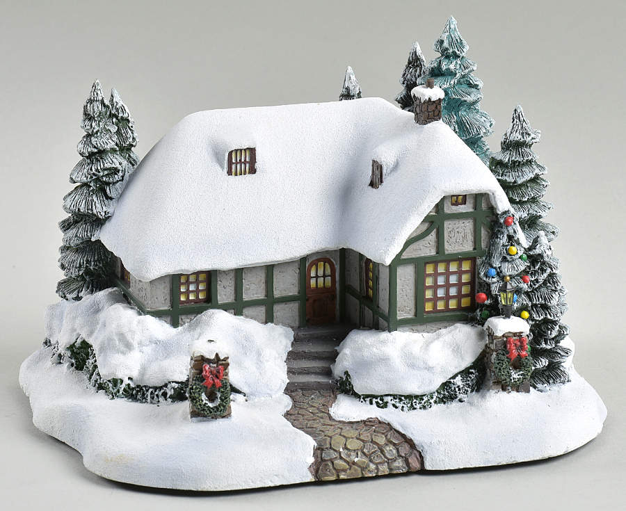 Thomas Kinkades Village Christmas Christmas Cottage - No Box by Hawthorne Village-1