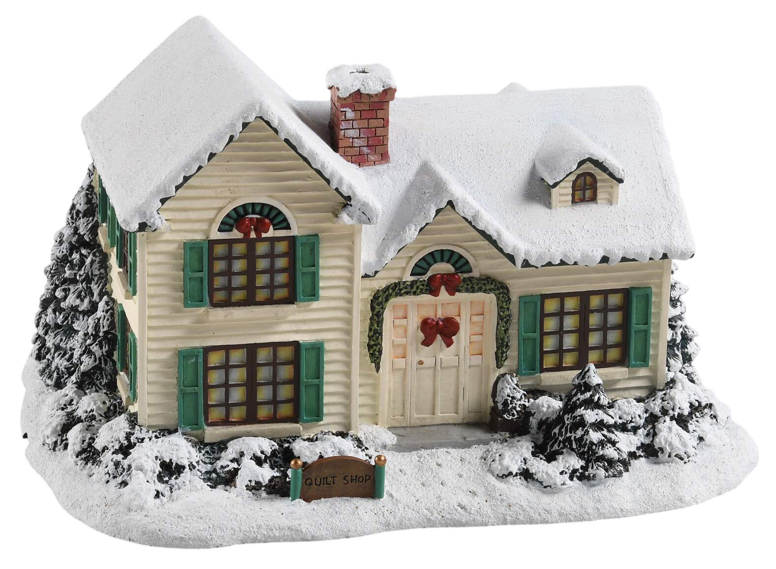 Thomas Kinkades Village Christmas Quilt Shop - No Box by Hawthorne Village-1
