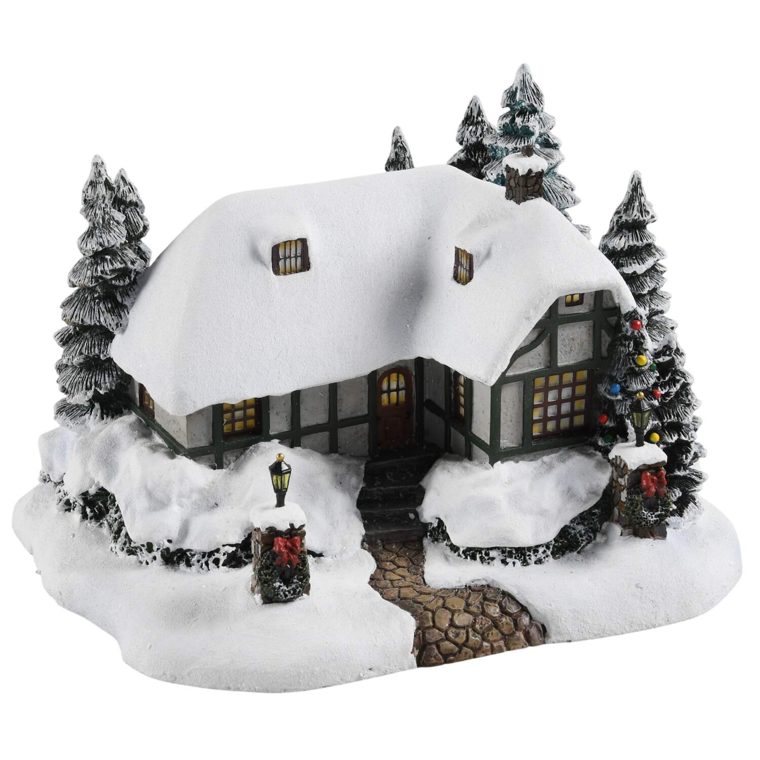 Thomas Kinkades Village Christmas Christmas Cottage - No Box by Hawthorne Village-1