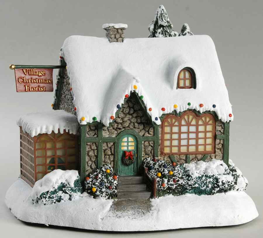 Thomas Kinkades Village Christmas Village Christmas Florist - No Box by Hawthorne Village-1