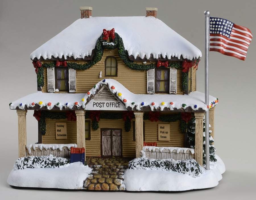 Thomas Kinkades Village Christmas Village Post Office - No Box by Hawthorne Village-1