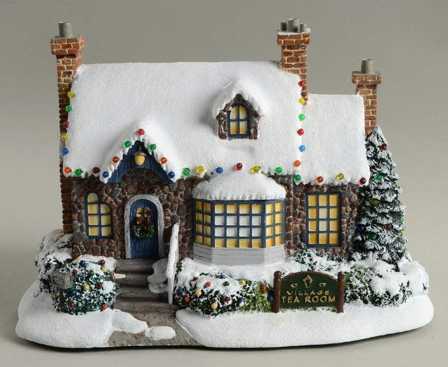 Thomas Kinkades Village Christmas Village Tea Room - No Box by Hawthorne Village-1
