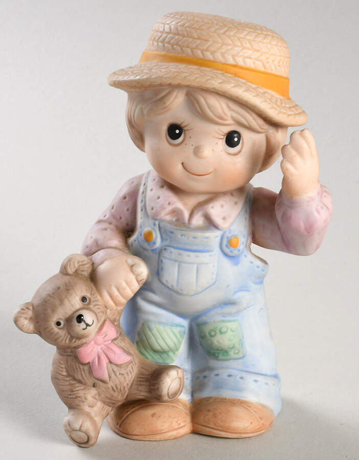 Homco Figurines Boy With Teddy Bear - No Box 72b by Homco-1