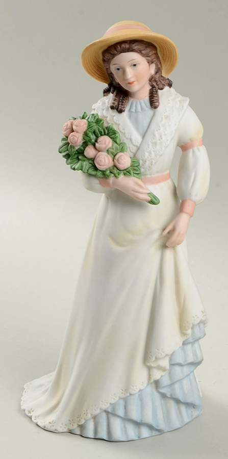 Homco Figurines Woman With Roses - No Box by Homco-1
