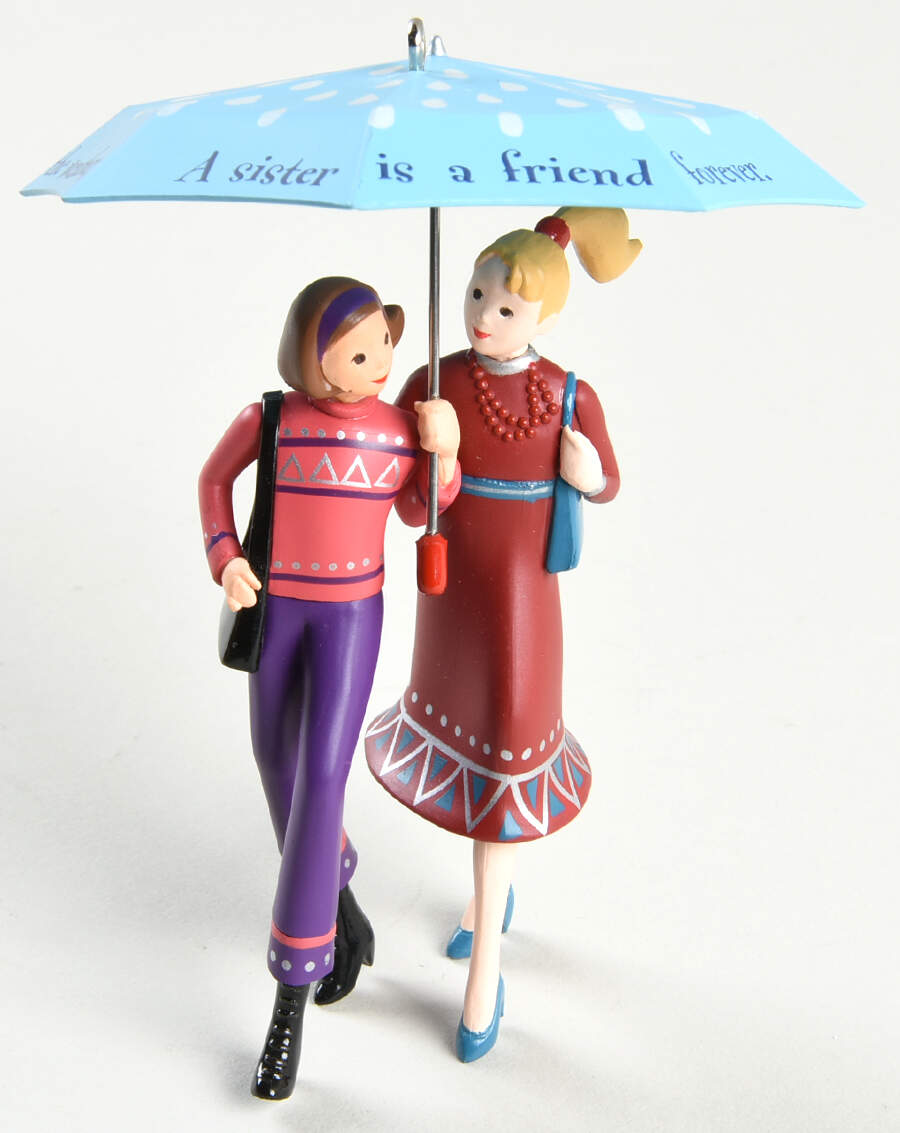 2005 Hallmark Christmas Ornaments Sisters - Boxed by Hallmark Gold Crown-1