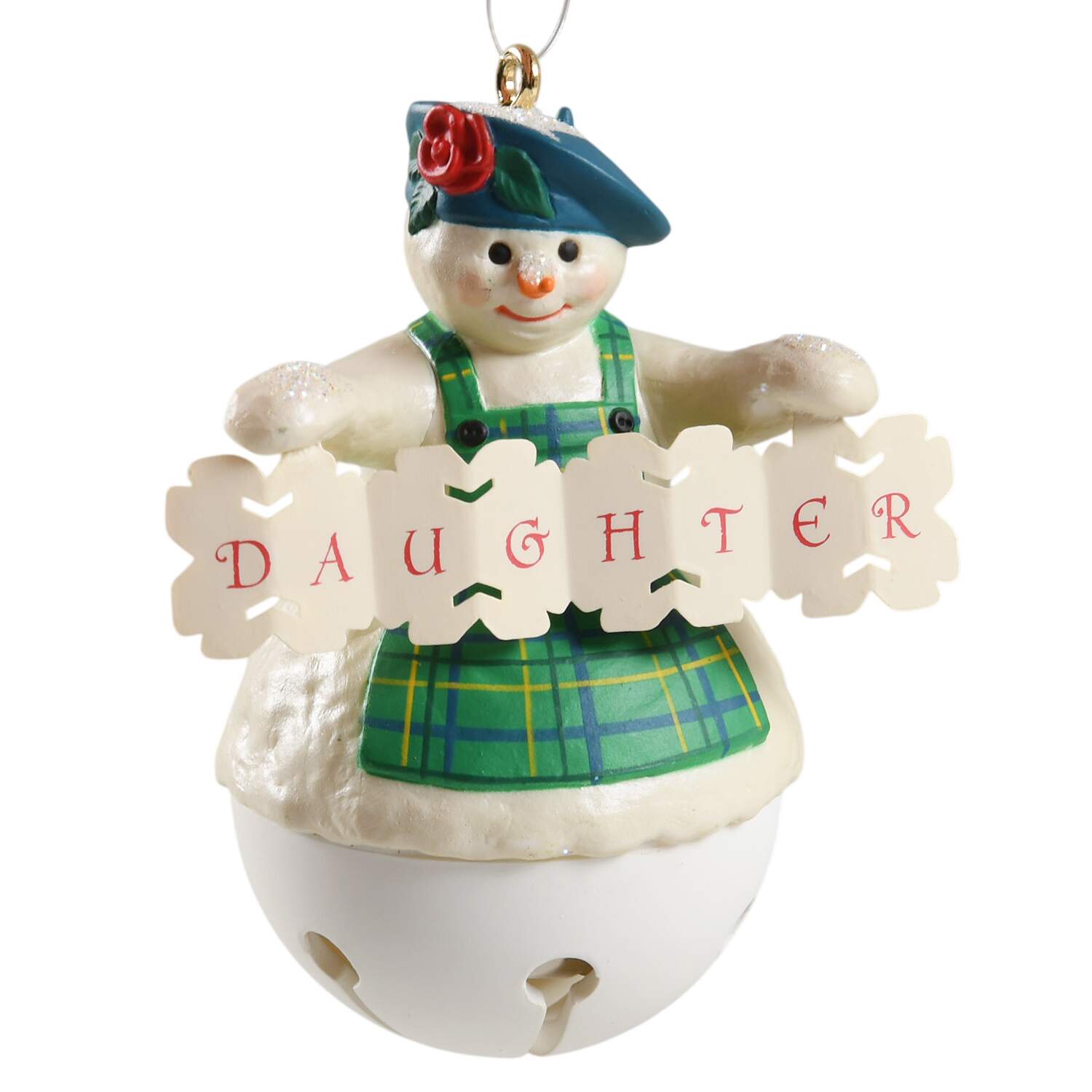 2005 Hallmark Christmas Ornaments Daughter-Snowman Bell - Boxed by Hallmark Gold Crown-1