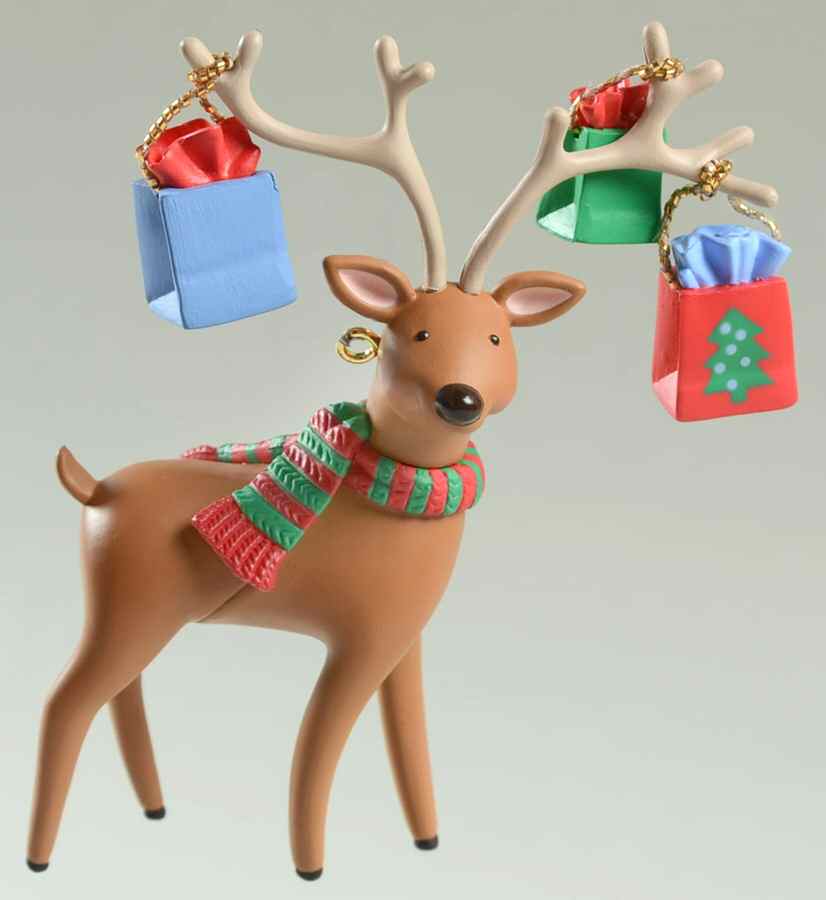 2005 Hallmark Christmas Ornaments Santa's Little Shopper - Boxed by Hallmark Gold Crown-1
