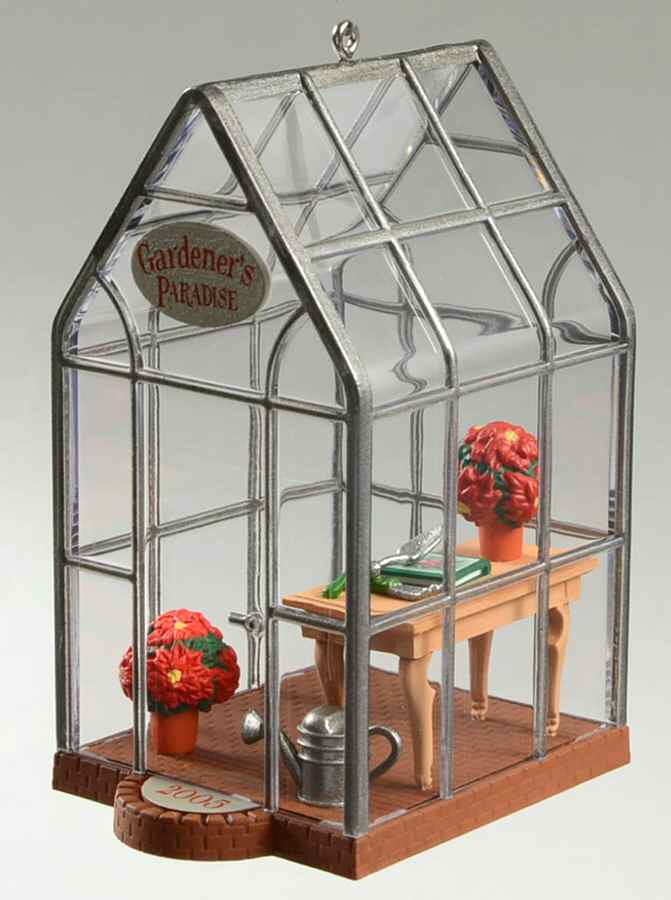 2005 Hallmark Christmas Ornaments Gardener's Paradise - Boxed by Hallmark Gold Crown-1