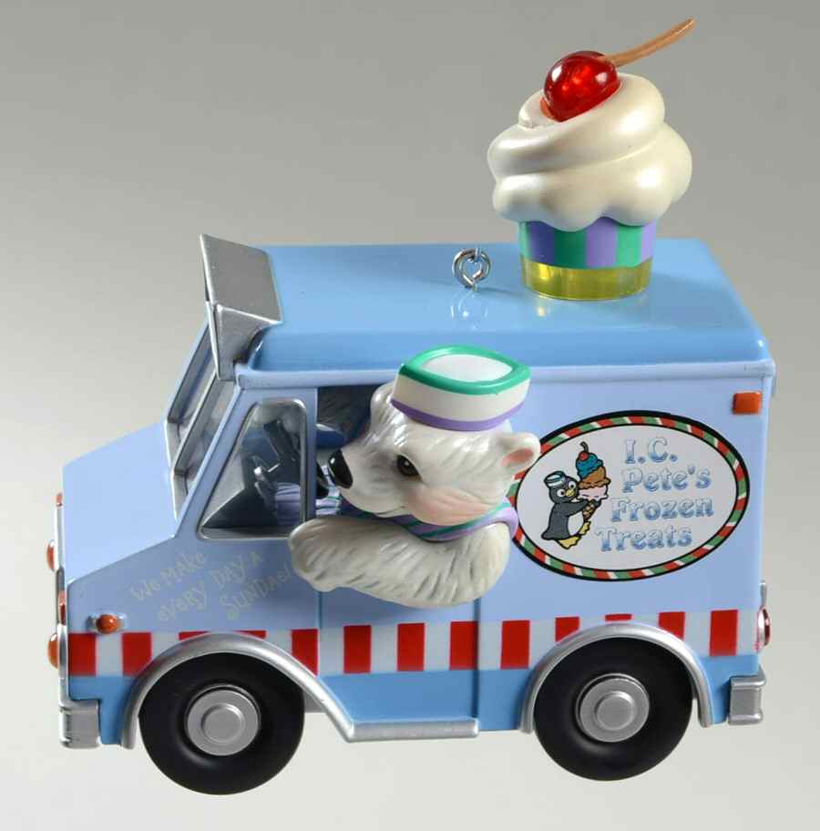 2005 Hallmark Christmas Ornaments Ic Pete's Frozen Treats-Magic/Light/Soun - Boxed by Hallmark Gold Crown-1