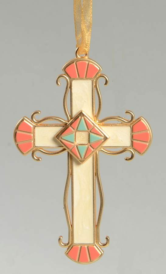 2005 Hallmark Christmas Ornaments Mosaic Of Faith - No Box by Hallmark Gold Crown-1
