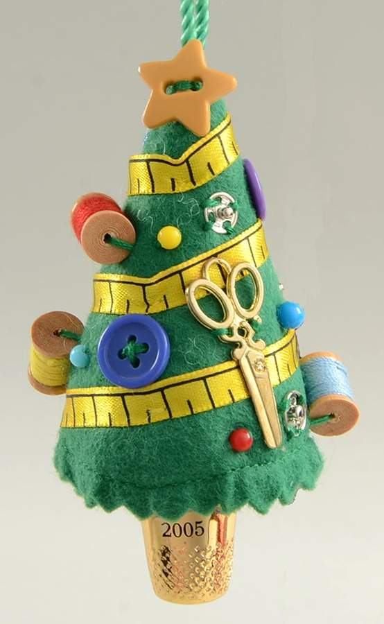 2005 Hallmark Christmas Ornaments Trim A Tiny Tree - No Box by Hallmark Gold Crown-1