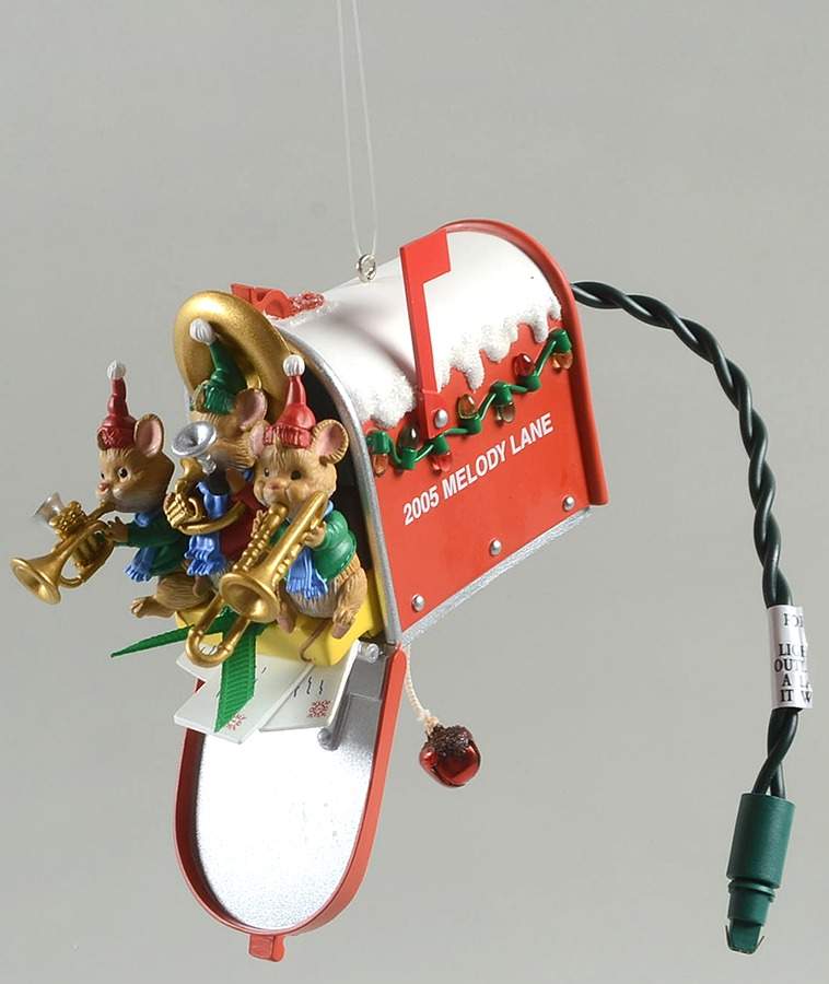2005 Hallmark Christmas Ornaments Mailbox Melodies-Magic/Music/Light - No Box by Hallmark Gold Crown-1