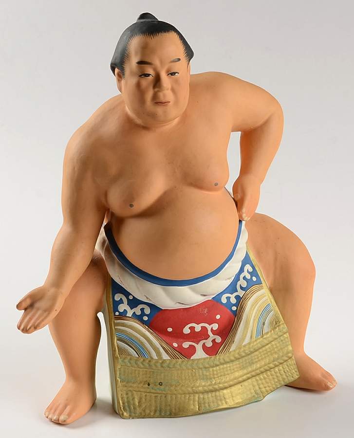 Hakata Urasaki Figurine Sumo Wrestler - No Box by Hakata Urasaki-1