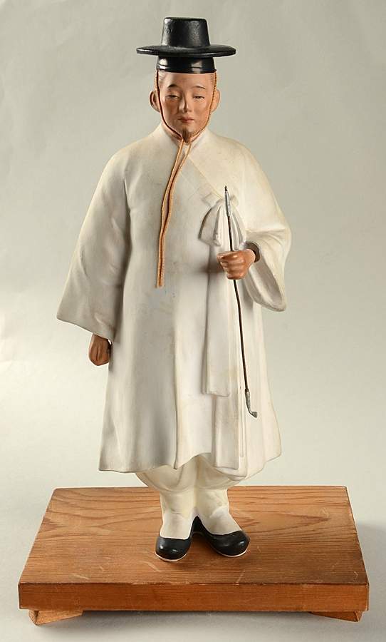 Hakata Urasaki Figurine Japanese Priest - No Box by Hakata Urasaki-1