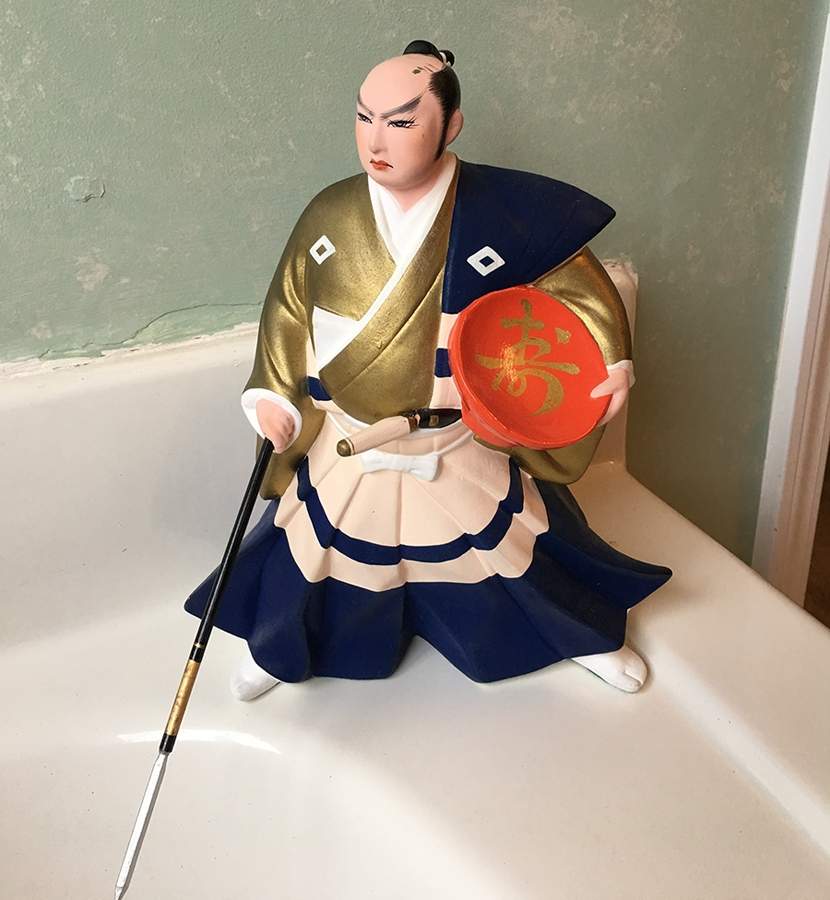 Hakata Urasaki Figurine Samurai - No Box by Hakata Urasaki-1