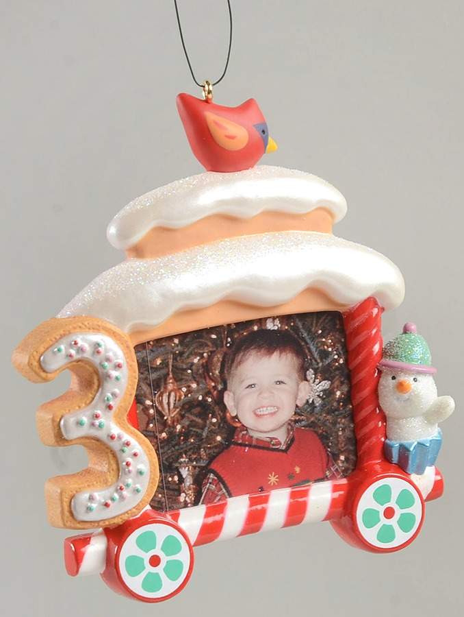 Child's Age Collection 2012-My 3rd Christmas Frame - Boxed by Hallmark Gold Crown-1