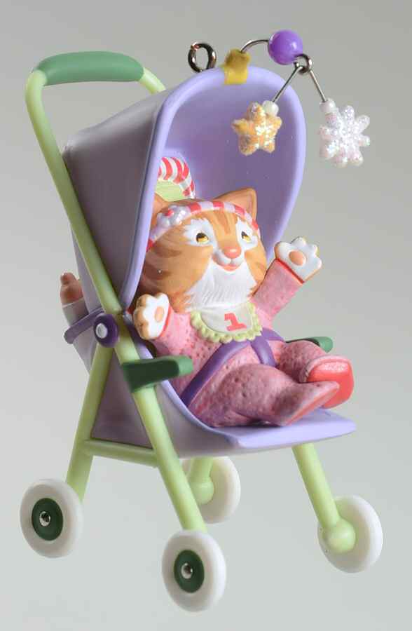 Child's Age Collection 2003-Babys 1st Christmas-Girl - Boxed by Hallmark Gold Crown-1
