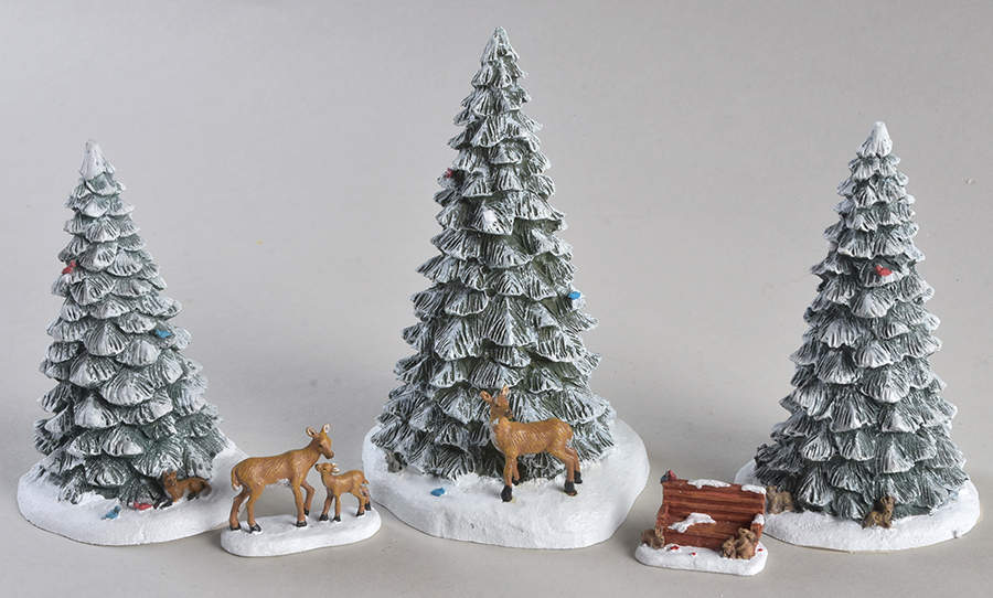 Christmas Village Accessories Nature's  Serenity-Set Of 5 - Boxed by Hawthorne Village-1