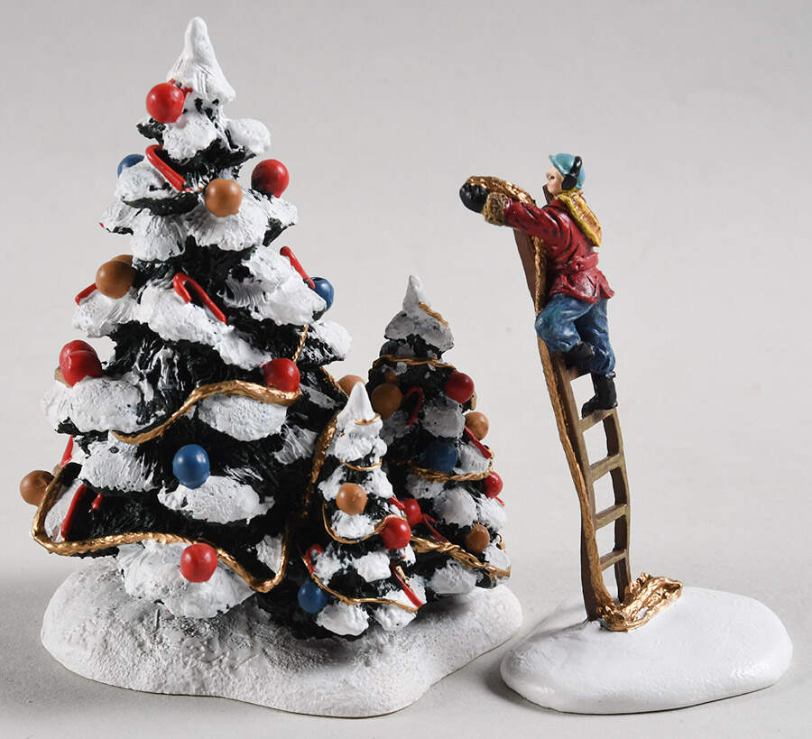 Christmas Village Accessories Decorating The Tree - Boxed by Hawthorne Village-1