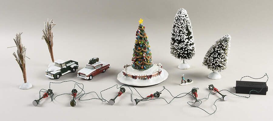 Christmas Village Accessories Village Accessory Set - With Box by Hawthorne Village-1