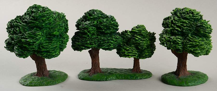 Christmas Village Accessories Summer Trees - Boxed by Hawthorne Village-1
