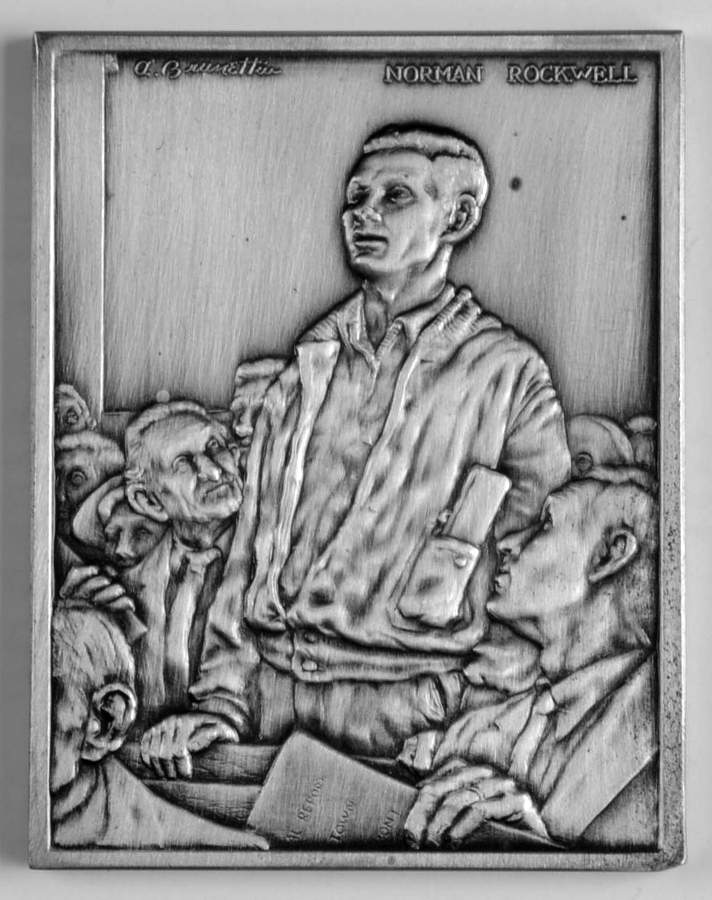 Four Freedoms Commemorative Ingots Freedom Of Speech - Boxed by Hamilton Collection-1