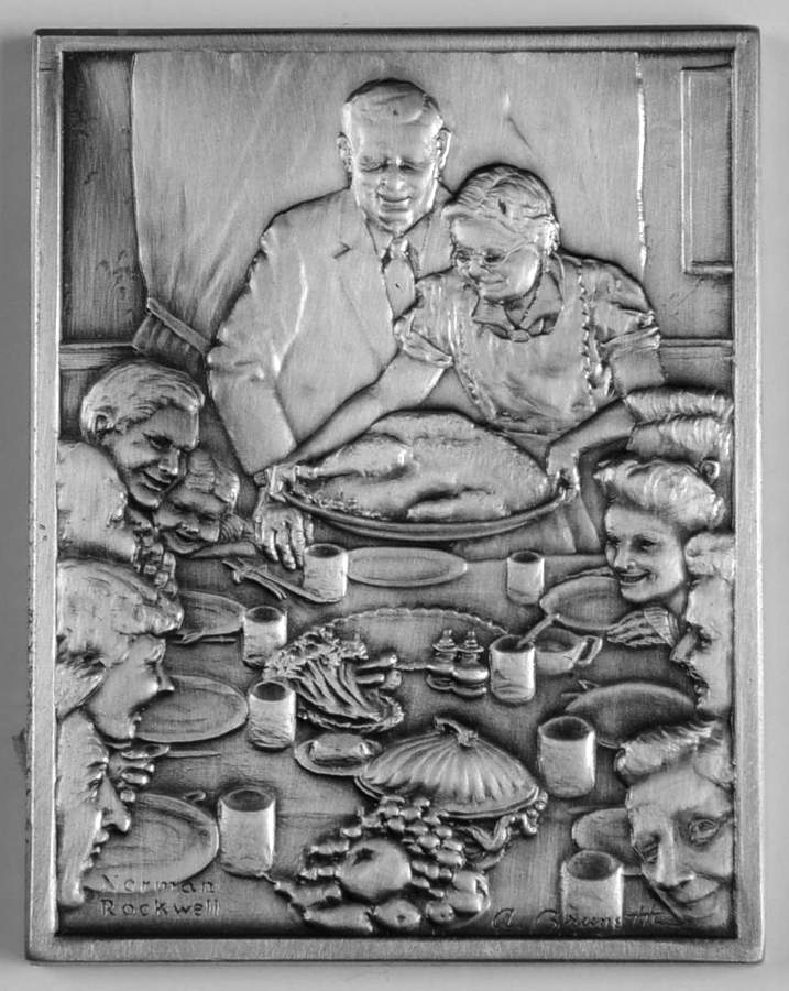 Four Freedoms Commemorative Ingots Freedom From Want - With Box by Hamilton Collection-1