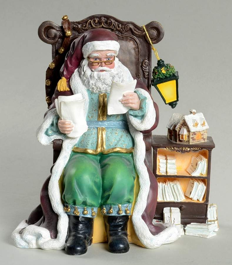 Saint Nicholas Collection St Nicholas Reads His Mail - Boxed by Hamilton Collection-1