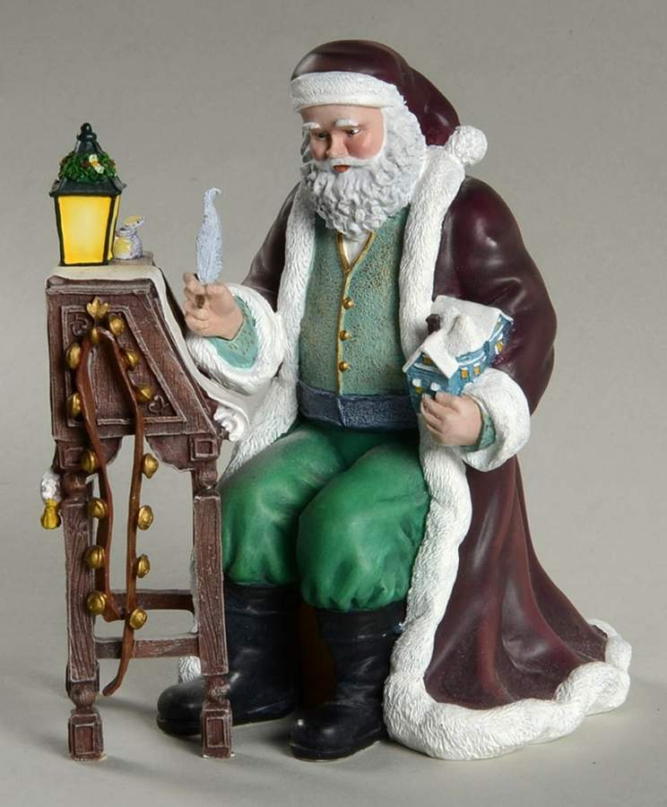 Saint Nicholas Collection St Nicholas Checks His List - No Box by Hamilton Collection-1