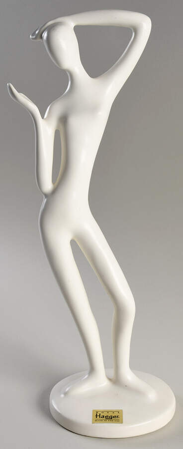Haeger Figurine Nude -White - Boxed by Haeger-1