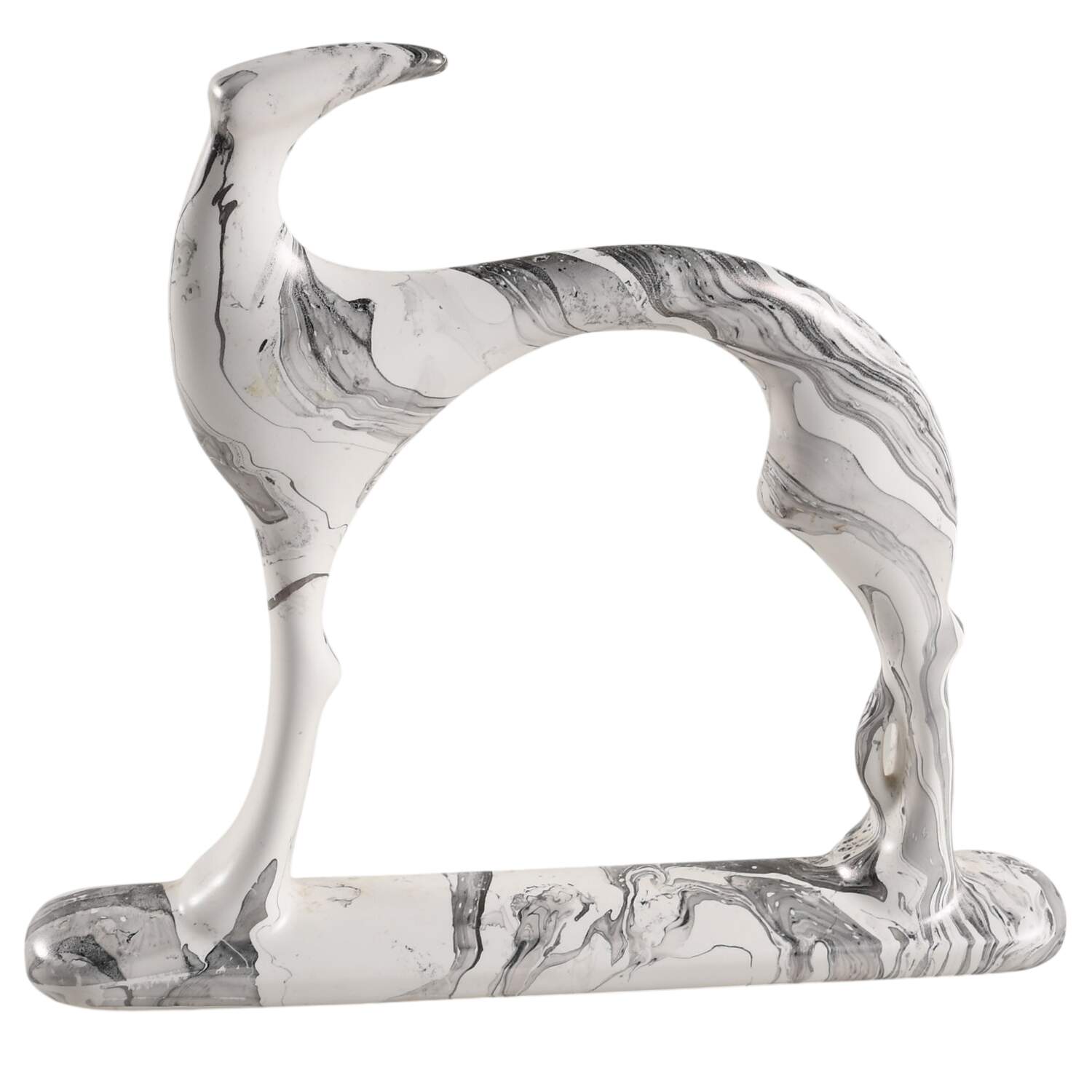 Haeger Figurine Dog Greyhound-Upleft - Boxed by Haeger-1