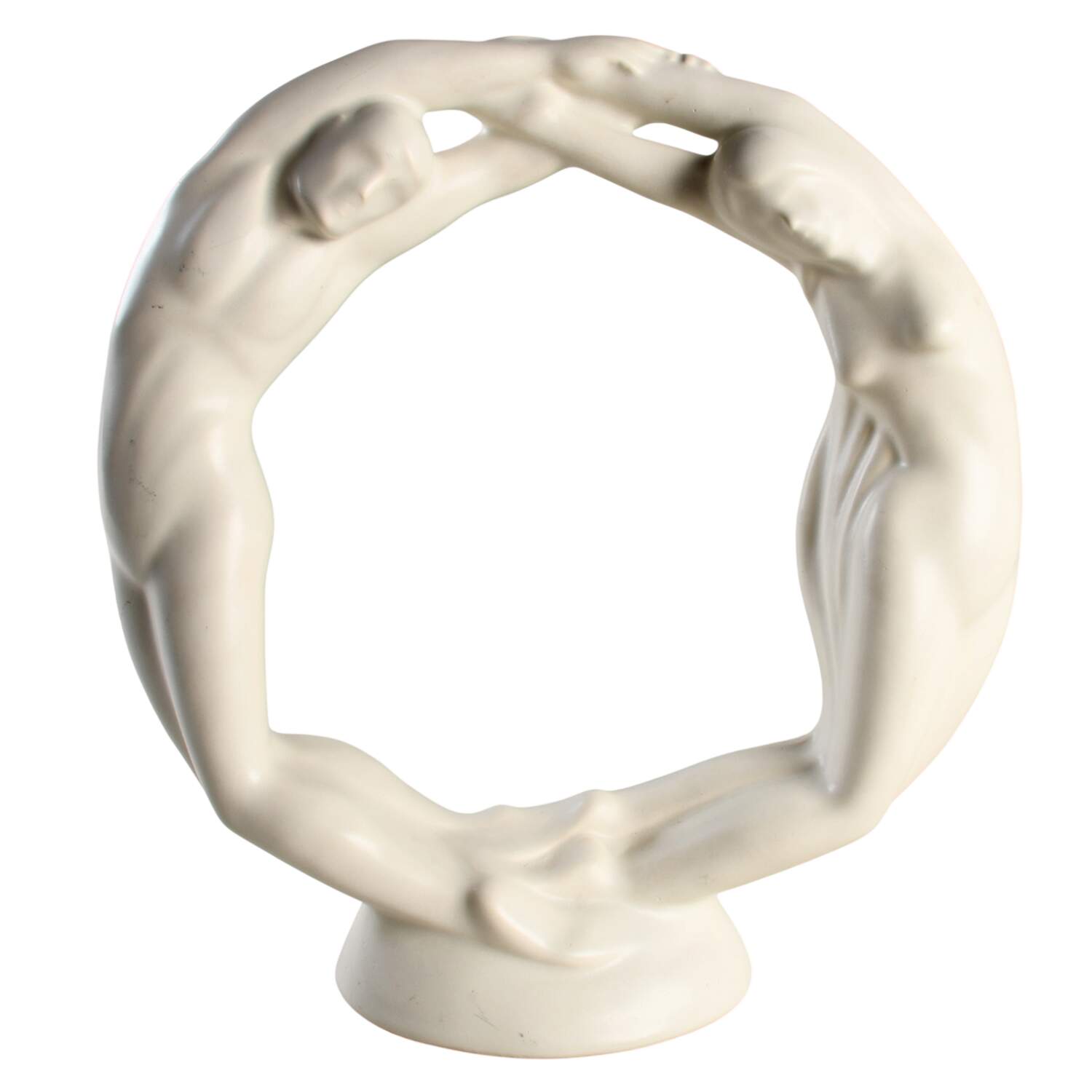 Haeger Figurine Eternity Circle Lovers-White - With Box by Haeger-1