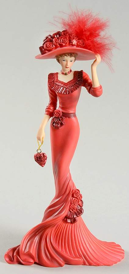 Passion for Red-Thomas Kinkade Red At Heart - No Box by Hamilton Collection-1