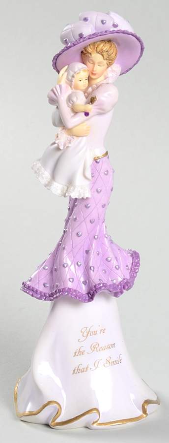 Mother & Child-Thomas Kinkade You're The Reason That I Smile - No Box by Hamilton Collection-1