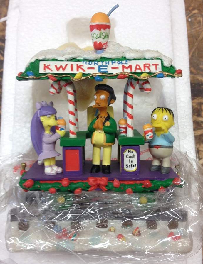 Simpsons Christmas Express Collection Have A Squishee Christmas - No Box by Hamilton Collection-1