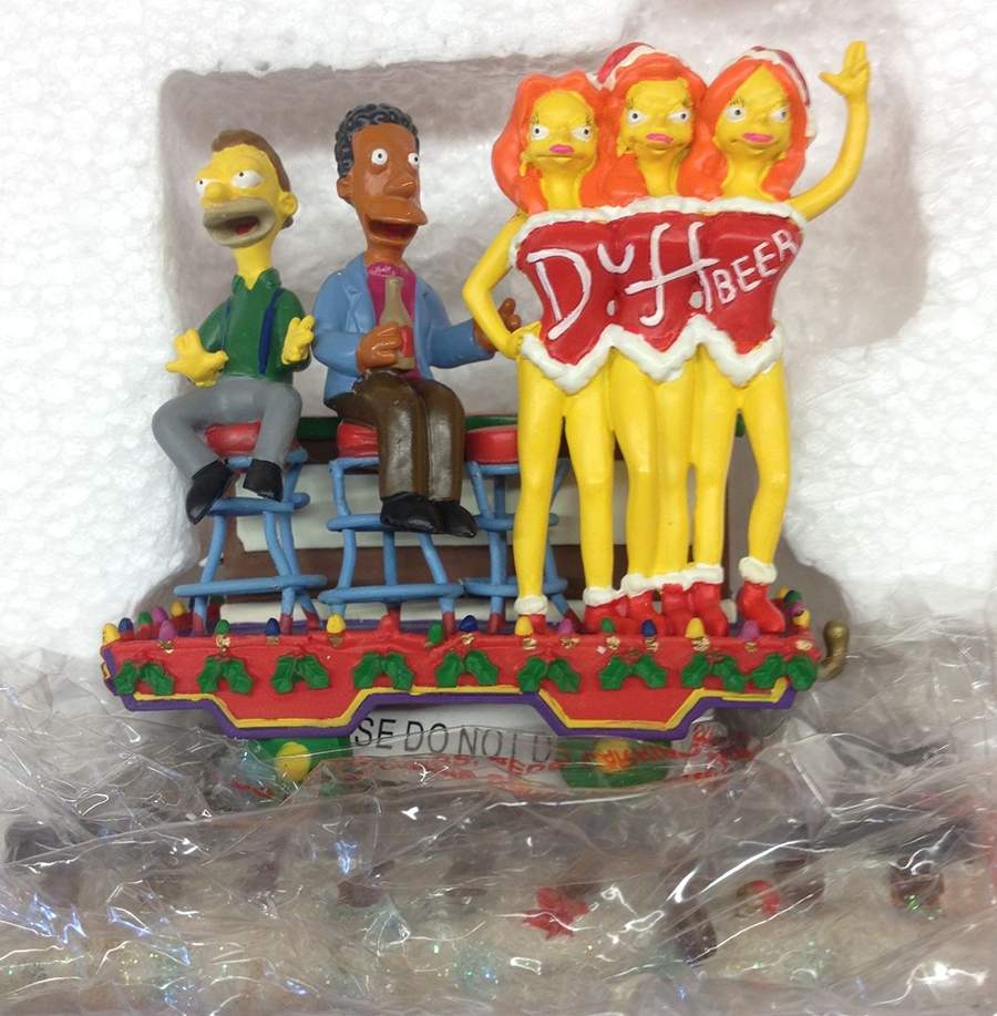 Simpsons Christmas Express Collection Duffin Thru Winter Wonderland - No Box by Hamilton Collection-1