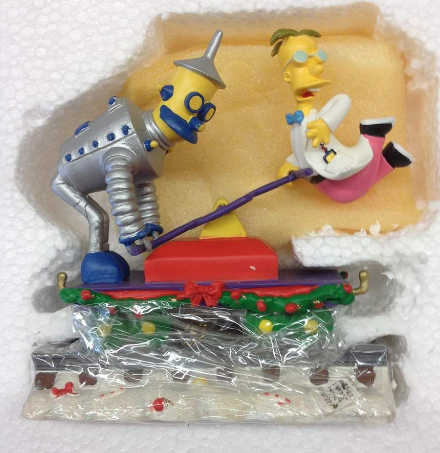 Simpsons Christmas Express Collection Frink Laboratories - No Box by Hamilton Collection-1