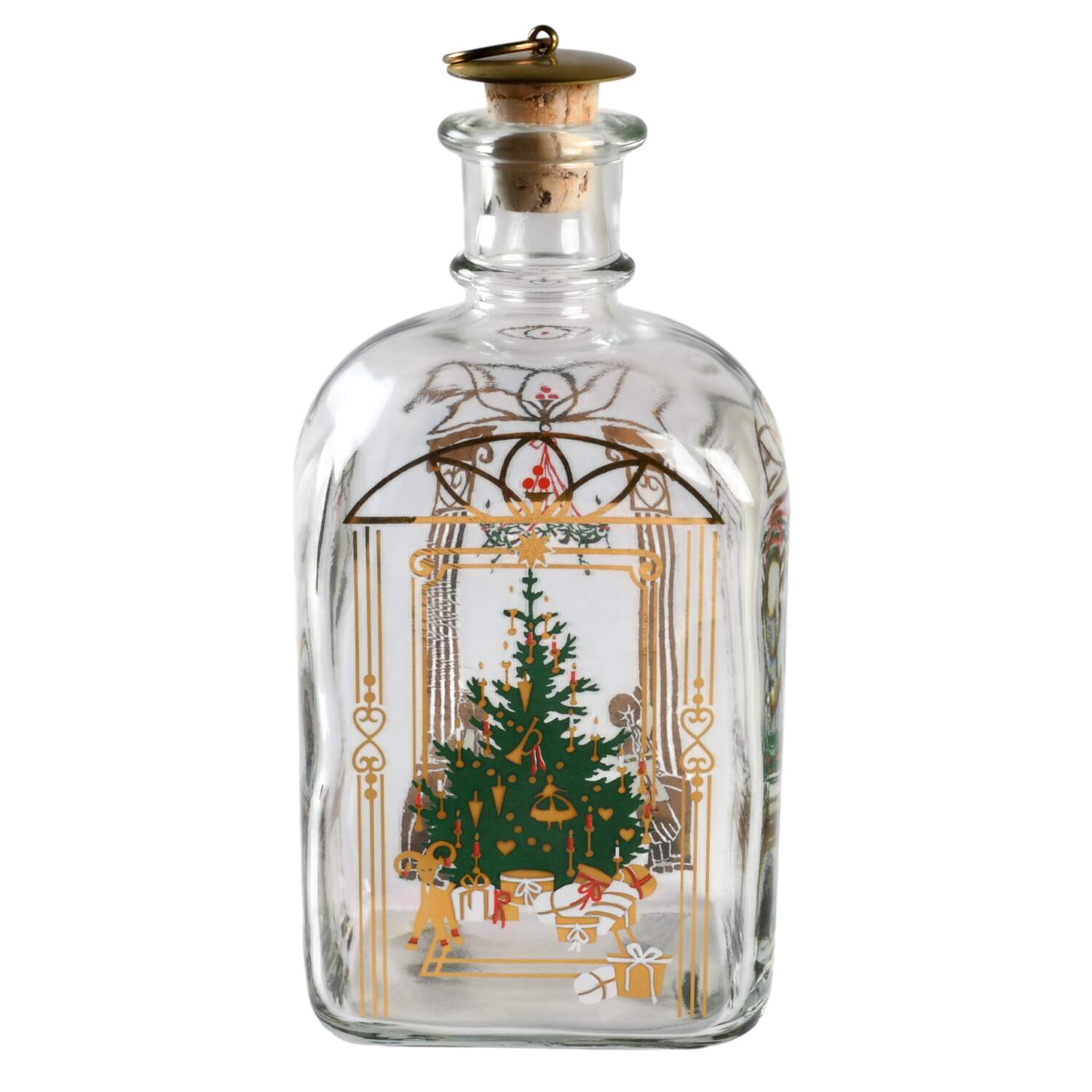 Christmas Decanters-Bottles 1991 Christmas Bottle - Boxed by Holmegaard-1