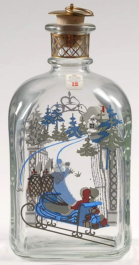 Christmas Decanters-Bottles 1998 Christmas Bottle - No Box by Holmegaard-1