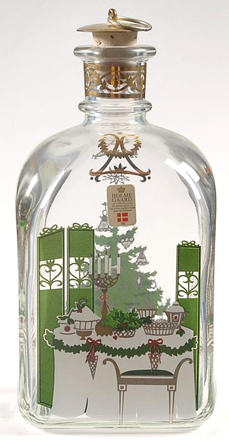 Christmas Decanters-Bottles 1996 Christmas Bottle - No Box by Holmegaard-1