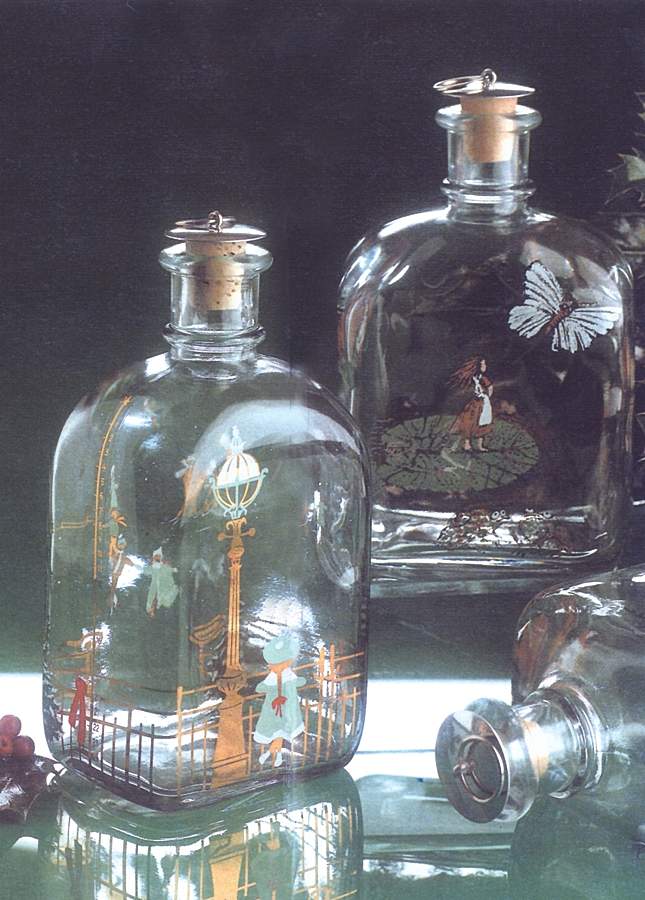 Christmas Decanters-Bottles 1988 Christmas Bottle - No Box by Holmegaard-1