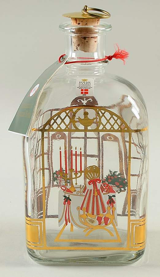 Christmas Decanters-Bottles 1989 Christmas Bottle - No Box by Holmegaard-1