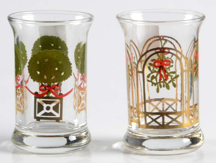 Christmas Dram-Shot Glasses 1994 Dram Glasses Set Of 2 - Boxed by Holmegaard-1