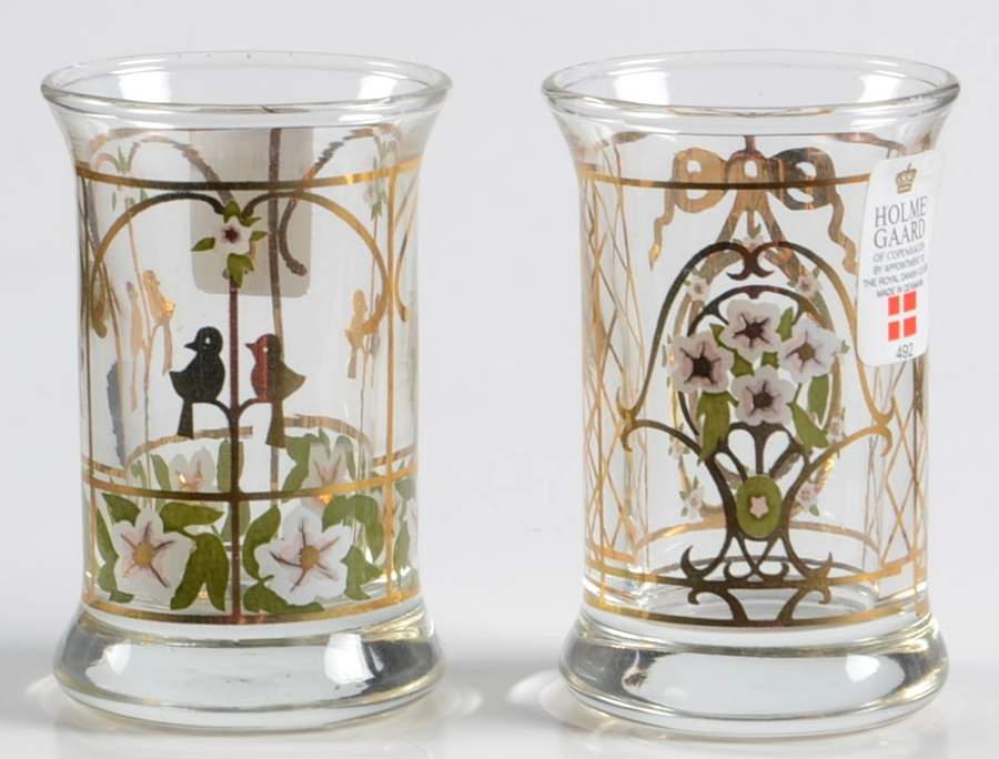 Christmas Dram-Shot Glasses 1993 Dram Glasses Set Of 2 - Boxed by Holmegaard-1