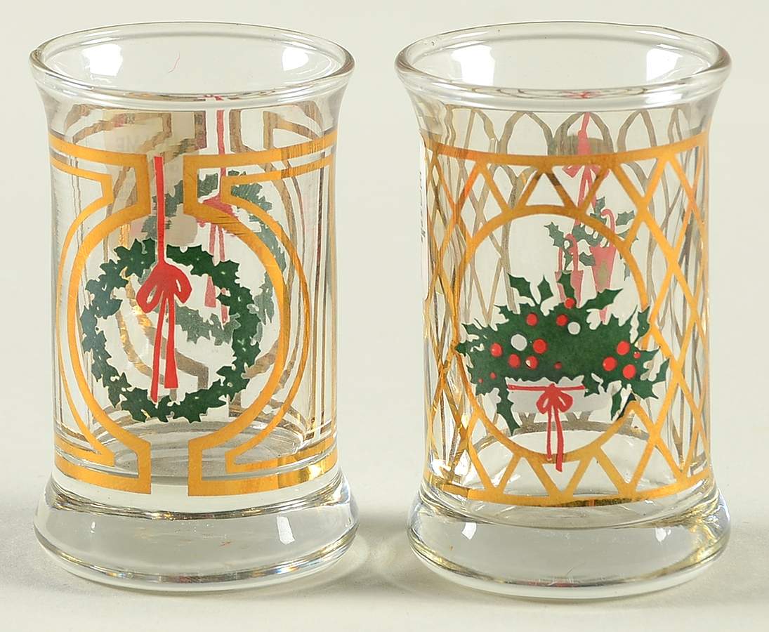 Christmas Dram-Shot Glasses 1989 Dram Glasses Set Of 2 - Boxed by Holmegaard-1