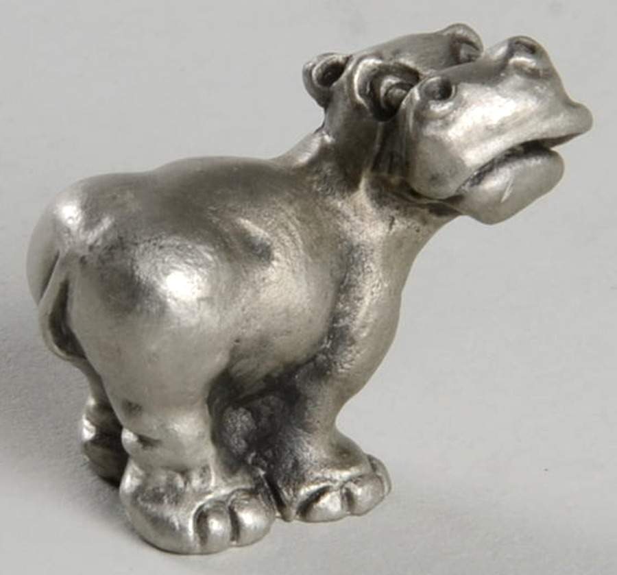 Noah's Ark Male Hippo - No Box by Hudson Pewter-1