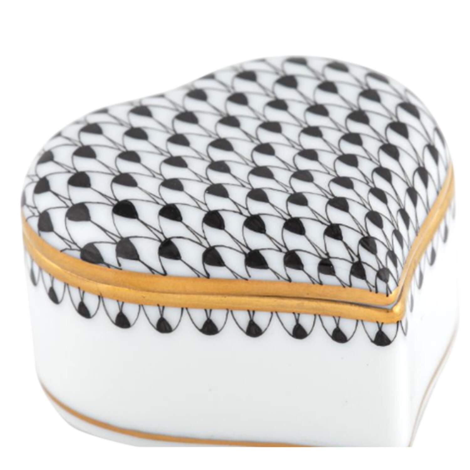 Boxes Heart Shaped Box-Black - No Box by Herend-1
