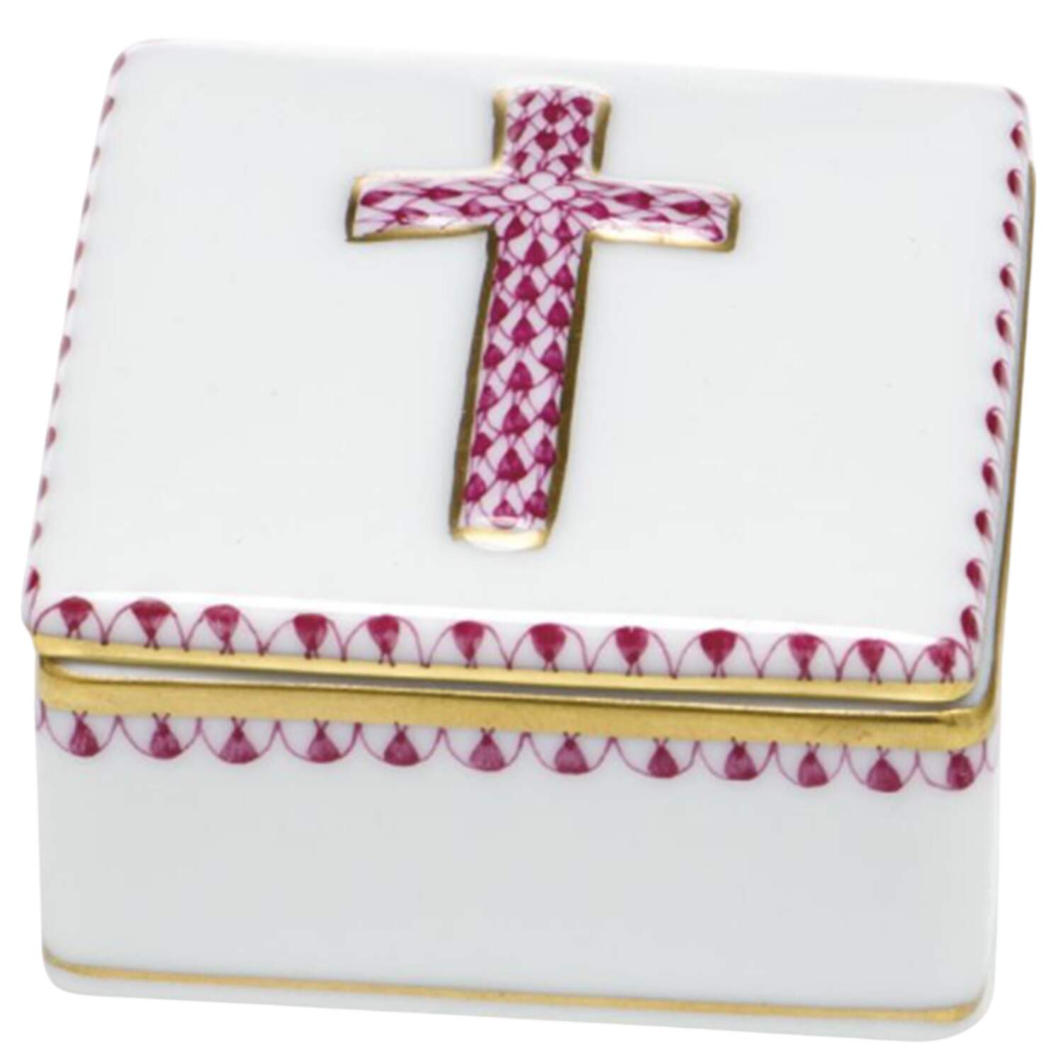 Boxes Prayer Box-Raspberry - No Box by Herend-1
