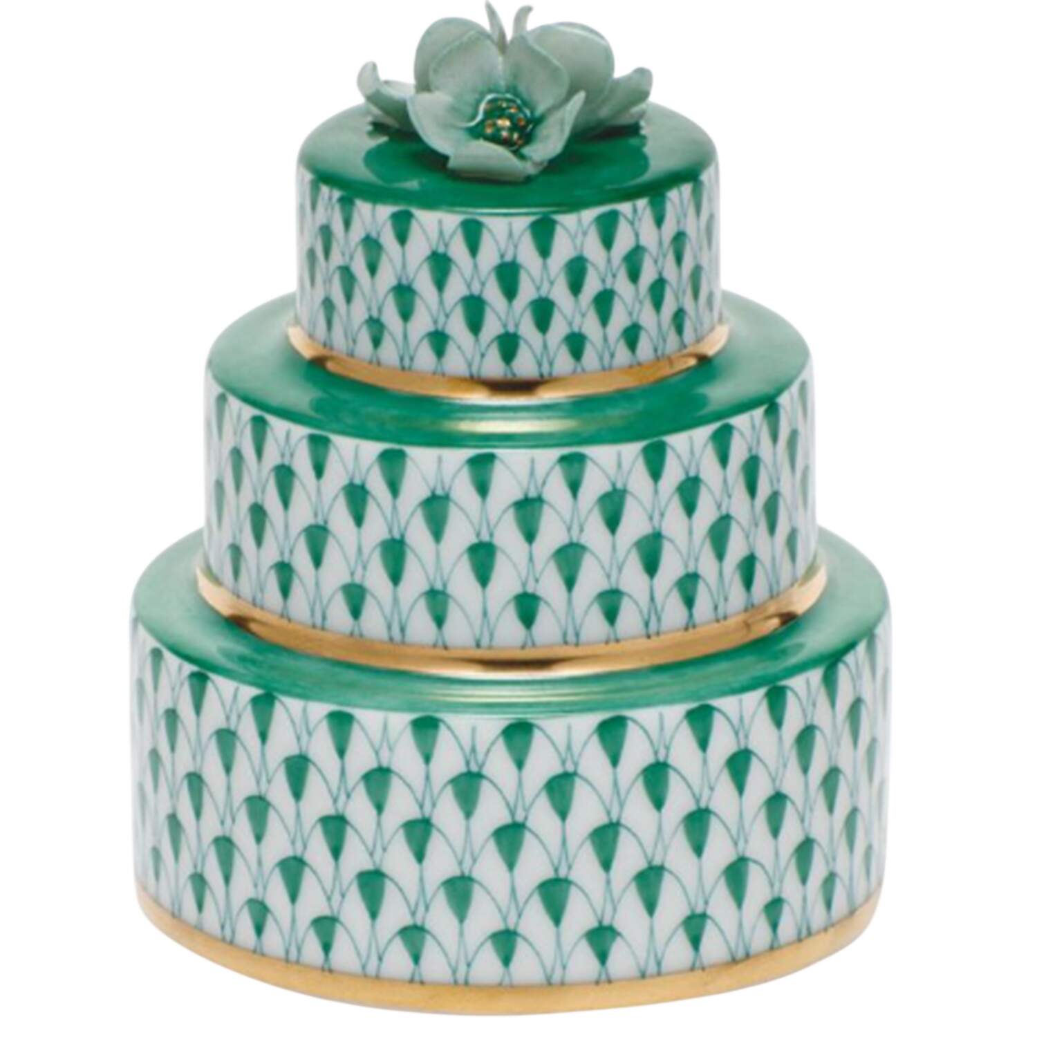 Manmade Objects Wedding Cake-Green - No Box by Herend-1